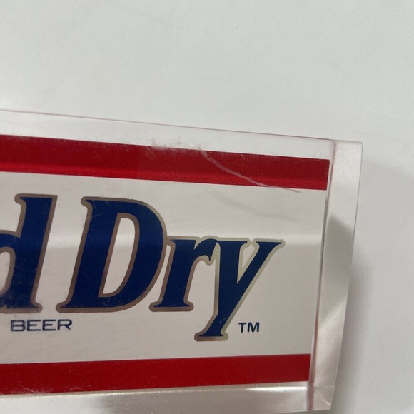 Bud Dry Acrylic Beer Tap Handle‎ Keg Topper 6" - Picture 8 of 10